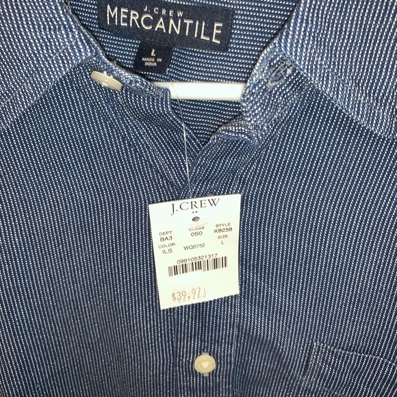 Blue Button Up - Picture 2 of 2